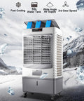 Beat The Home Heat Sweat Less Today With This Powerhouse Evaporative Air Cooler Pumping 4600 Cfm Of Chilly Air Using A 14.5 Gallon Dual Tank 120 Degree Swivel Airflow Honeycomb Filters Three Fan Speeds For Rooms Or Patios.
