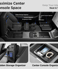 Center Console Organizer Tray For Tesla Model Y Juniper 2025 2026 And Model 3 Highland 2024 2025 2026 Cup Holder Tray Matte Black US