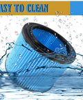 Replacement 3 Layer Pleated Vacuum Filter For 3 To 4.5 Gallon Wet Dry Vacuums 2 Pack Fine Dust And Dirt Filtration in water splash