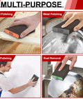 YNZDRWA 8-pack sanding sponges with 60/80/120/220 grit; black foam blocks for wood, metal, drywall and rust removal
