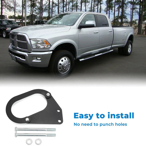 Rugged Driveshaft Loop Protection Kit For Dodge Ram 2500 3500 Pickup Trucks From 2003 To 2013 shown with easy install bolts