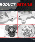Heavy Duty Engine Water Pump With Seal Gasket Compatible For Subaru Forester Wrx 2.0L 2014-2020 detailed product features angle views