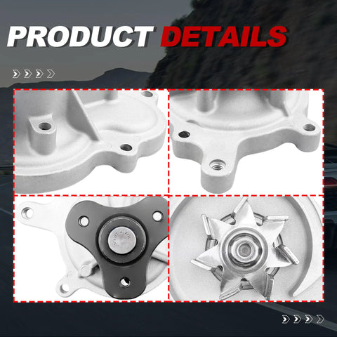 Heavy Duty Engine Water Pump With Seal Gasket Compatible For Subaru Forester Wrx 2.0L 2014-2020 detailed product features angle views