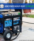 Keep The Lights On With A 12000 Watt Dual Fuel Portable Generator For Whole Home Power Backup Gas Or Propane With Electric Start