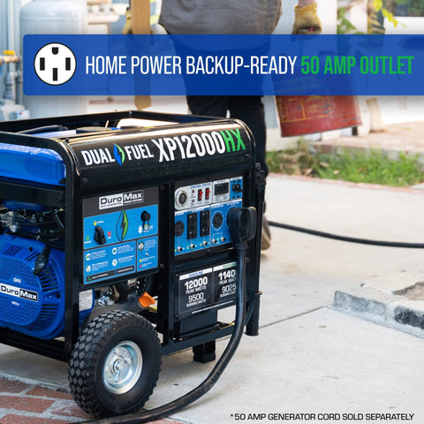 Keep The Lights On With A 12000 Watt Dual Fuel Portable Generator For Whole Home Power Backup Gas Or Propane With Electric Start