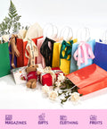 32 Pack Small Gift Bags With Handles Colorful Party Favor Bags 5.8 By 3.2 By 8.25 Inches Bulk Gift Bags for Birthday Decor