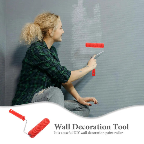 Kick Some Serious Flair Into Your Walls Using This Heavy Duty Ceiling Texture Roller With A Sturdy Plastic Handle To Nail That Perfect Straight Grain Pattern On Drywall Today.