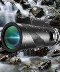 80x100 High Power Monocular With Smartphone Adapter For Bird Watching And Wildlife Viewing, Hunting, Travel, Camping, And Hiking, Ultra Sharp HD Clarity, Fast Focus, Wide Field Of View, Durable Outdoor Scope For Adults, black waterproof body