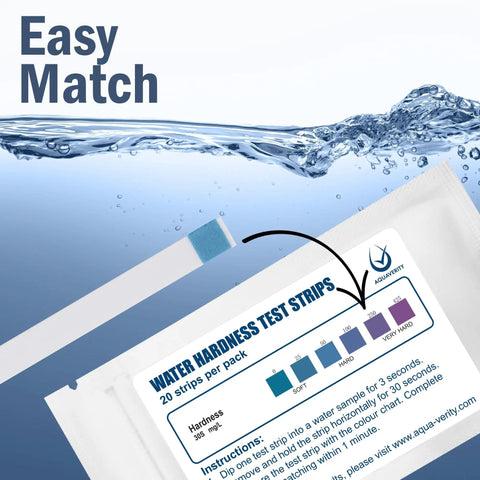 Water Hardness Test Strips Pack Of 20 Reads Calcium And Magnesium In 30 Seconds Fast Accurate Kit for testing water