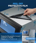 Keep Your Drinks Frosty All Night Long With This Hella Fast Heavy Duty Commercial Ice Maker showing protective film being peeled off.