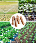 25 Pack Drip Irrigation Barbed Couplings Fittings For 1/2 Inch Tubing No Fuss Install Hose Line Connectors in a garden setup