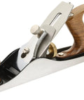 14 Inch Smoothing Plane For Woodworking With Flat Sole, Rosewood Handles And Knobs, Precise Iron Adjustment For Final Finish