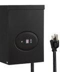 Heavy Duty 300 Watt Landscape Lighting Transformer With Dusk To Dawn Auto Sensor And Countdown Timer, black box design
