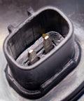Close-up of rear driver side wheel bearing and hub assembly connector. Rear Driver Side Wheel Bearing And Hub Assembly Fits Lexus ES300 ES330 ES350 And Toyota Avalon Camry Solara And Highlander FWD Models From 2002 To 2012 For A DIY Friendly Replacement.
