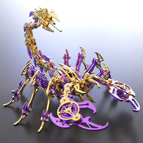3D Metal Puzzle For Adults Articulated Mechanical Scorpion Model Kit In Alloy And Stainless Steel With Movable Joints DIY Building Set