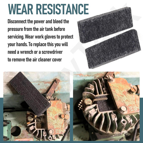 Four Pack 26517 Air Compressor Filter Replacement for Craftsman DeVilbiss Porter Cable and Sears installed in compressor