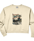 Cozy Black Relaxed Fit Crop Sweatshirt For Machinist Lovers Featuring Vise Gauge Square Tools Design, worn fashionably.