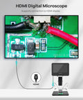 3 Lens UHD Digital Microscope With 2160P HDMI Output And 2000X Magnification For Adults Dope For Soldering Repairs, Coins, Plants, And Biological Slides Crisp Live View For Pro Like Inspection. HDMI microscope for PCB soldering