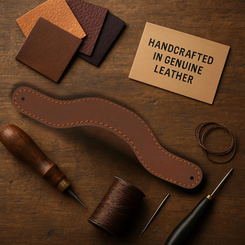 Full Grain Leather Drawer Handles For Cabinets And Dressers Handmade Durable Leather Cabinet Hardware With Pre Made Holes