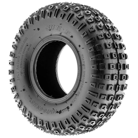 Single tire from Pair Of 2 A011 XC Sport 145/70-6 ATV Go Kart Knobby Tubeless Tires 6 PR All Terrain Off Road Performance
