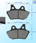 Harley Front And Rear Brake Pad Set Semi-Metallic For Touring Electra Glide Ultra Classic Road King Classic And Dyna Models