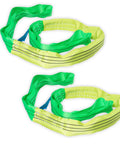 Heavy Duty Beefy 2 Inch Wide 5 Foot Endless Nylon Rigging Sling 2 Pack Round Slings With 4400 Lb Capacity for lifting