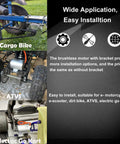 Beefy 72V 3000W Brushless DC Motor With Temperature Sensor on cargo bike, ATV, and go kart applications