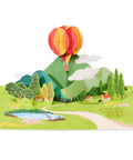Big 50th Anniversary Pop Up Card With 3D Hot Air Balloon And Gold Foil Accents Truly Wonderful Greeting Card For Milestone Celebration