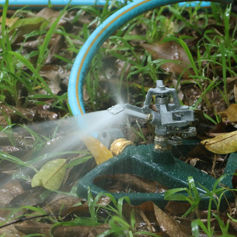 Heavy Duty Impact Pulsating Sprinkler For Yard All Metal Adjustable Rotating Impulse Lawn Sprinkler With Beefy Zinc Alloy Build