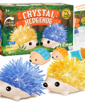 Hedgehog Crystal Growth Kit For Kids 6-12 - See Blue And Orange Crystals Form In 24 Hours, A Fun Hands-On STEM Gift That Feels Like Real Chemistry, Easy Step-By-Step Instructions For Curious Builders.