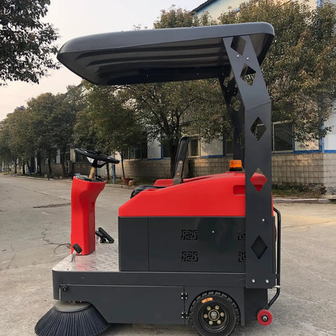 Industrial Ride On Sweeper Machine For Warehouse Factory Floors Power Drive Floor Cleaning System Heavy Duty Sweeping Equipment Commercial Grade Sweepers Built To Handle Dust And Debris With Easy Operation And Reliable Performance In Large Spaces