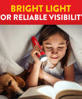 Child reading under blanket with 3 Pack LED Flashlights For Emergencies And Camping Gear, Ultra Bright Handheld Lights With AA Batteries