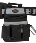 Electrician's Belt And Bag Combo Heavy Duty Tool Belt With 27 Pockets Pouches And Suspender Loops, comfort fit, XL to 3XL.