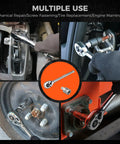 One Half Inch Drive Quick Release Ratchet Handle With 90-Tooth Reversible Chrome Alloy Socket Wrench in various automotive uses