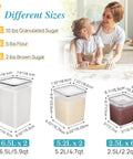 10 Piece Flour And Sugar Storage Containers With Airtight Lids Large BPA Free Plastic Canisters For Kitchen Pantry Organization