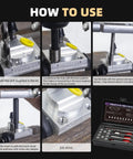 M5 X 0.8 Thread Repair Kit With Stainless Steel Inserts Drill Tap Counterbore And Install Driver in use on metal component