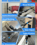 48 Piece Impact Driver Bit And Drill Bit Set For Wood And Metal Drilling And Screw Driving showcasing applications in woodworking and repairs