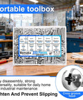 Heavy Duty Stainless Steel Screws And Nuts Assortment Kit, 333 Piece Phillips Pan Head Bolt Set With Washers in sorting box
