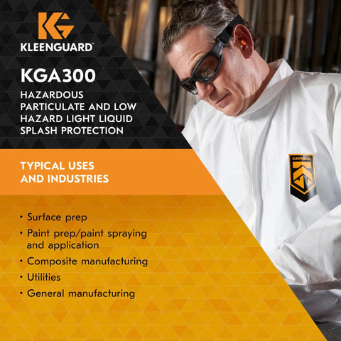 Person wearing Liquid And Particle Protection Coveralls Zip Front 2XL White With Elastic Wrists And Ankles for surface prep.