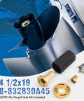 14 1/2 X 19 Pitch Boat Propeller For Mercruiser Alpha One Outboards 135-300HP 3 Blade Right Hand 15 Spline Hub Kit Included