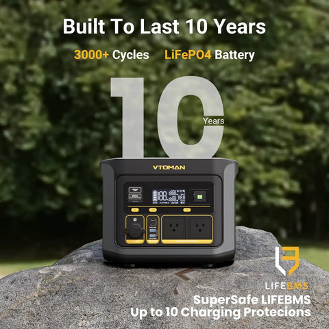 FlashSpeed 600 Portable Power Station 499Wh LiFePO4 Battery in outdoor setting, highlighting durability and charging features