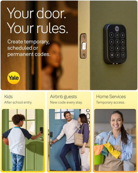 Wireless Keyless Entry Smart Deadbolt Featuring Responsive Touchscreen Keypad And Seamless WiFi Integration For Solid Home Security With A Matte Black Finish That Holds Up Great And Locks Smooth As Butter For Nothing But Good Vibes Daily