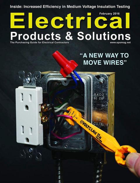 Nonconductive Electrical Wire Pliers for 12 to 14 Gauge in use pulling wires from electrical box