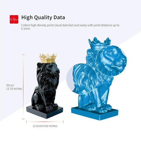 Legit High Resolution Handheld 3D Scanner With Rgb Color Capture And Smart Detail Boost For Sick Body And Hair Scanning At 14Fps Quick Pace Built For Zero Hassle 3D Printing Setup And Sweet Results