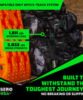 Image showing Rhino USA camouflage cargo bags with E Track Retractable Ratchet Tie Downs 2 Inch By 10 Foot Heavy Duty Cargo Straps.