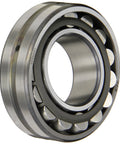E1 Series Two Row Spherical Roller Bearing With Oversize Rollers For Heavy-Duty Radial And Oscillating Axial Loads, Straight Bore, Steel Cage, C3 Clearance, Metric Bearing, 40 Mm ID, 80 Mm OD, 23 Mm Width on white background