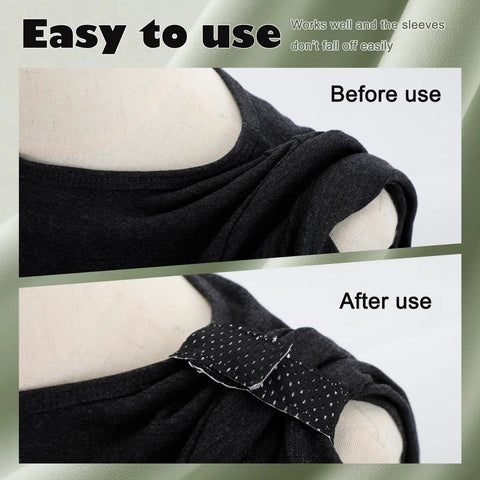 Comparison of before and after using Softball Sleeve Holders With Hook Loop Fasteners Reversible Black And White Sleeve Ties