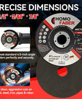 High Performance 10 Pack Of 4.5 Inch Metal Cutting Discs, 3/64 Thick By 7/8 Inch Arbor, cutting wheel fits standard angle grinders.