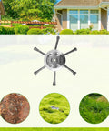 Beefy Steel Wire Grass Trimmer Head Replacement For Lawn Mowers Universal Brush Cutter With Six Blades 6 Inch Weed Cutter