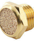 Brass Pneumatic Sintered Muffler Silencer Pack of 12, 1/4 NPT Male Thread Air Exhaust Fittings for Compressed Air Lines